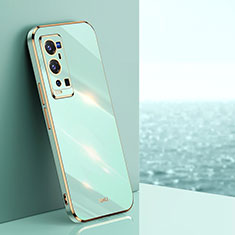 Funda Silicona Ultrafina Goma Carcasa XL1 para Vivo X60 Pro+ Plus 5G Verde