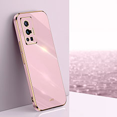 Funda Silicona Ultrafina Goma Carcasa XL1 para Vivo X70 Pro 5G Rosa