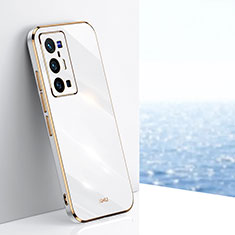 Funda Silicona Ultrafina Goma Carcasa XL1 para Vivo X70 Pro+ Plus 5G Blanco