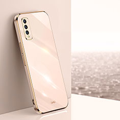 Funda Silicona Ultrafina Goma Carcasa XL1 para Vivo Y12A Oro