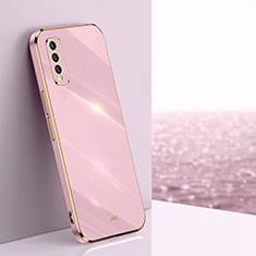 Funda Silicona Ultrafina Goma Carcasa XL1 para Vivo Y12s (2021) Rosa