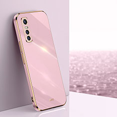 Funda Silicona Ultrafina Goma Carcasa XL1 para Vivo Y73s 5G Rosa