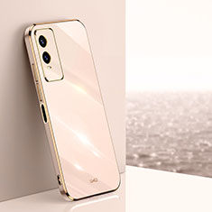 Funda Silicona Ultrafina Goma Carcasa XL1 para Vivo Y74s 5G Oro