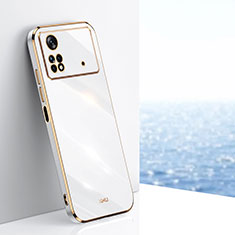 Funda Silicona Ultrafina Goma Carcasa XL1 para Xiaomi Poco M4 Pro 4G Blanco