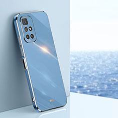 Funda Silicona Ultrafina Goma Carcasa XL1 para Xiaomi Redmi Note 11 4G (2021) Azul