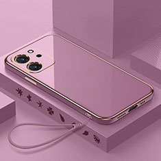 Funda Silicona Ultrafina Goma Carcasa XL2 para Huawei Honor 80 SE 5G Morado