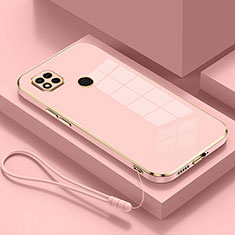 Funda Silicona Ultrafina Goma Carcasa XL2 para Xiaomi Redmi 9 India Oro Rosa