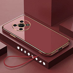 Funda Silicona Ultrafina Goma Carcasa XL6 para Huawei Nova Y91 Rojo