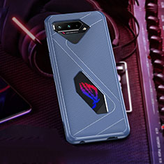 Funda Silicona Ultrafina Goma Carcasa ZJ1 para Asus ROG Phone 5 Pro Azul