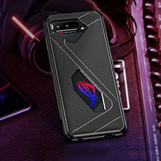 Funda Silicona Ultrafina Goma Carcasa ZJ1 para Asus ROG Phone 5 ZS673KS Negro