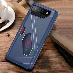 Funda Silicona Ultrafina Goma Carcasa ZJ1 para Asus ROG Phone 7 Pro Azul