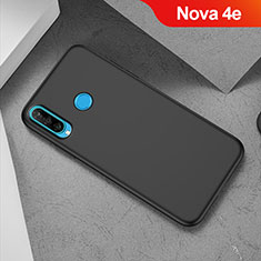 Funda Silicona Ultrafina Goma S02 para Huawei Nova 4e Negro