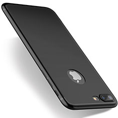 Funda Silicona Ultrafina Goma S03 para Apple iPhone 7 Plus Negro