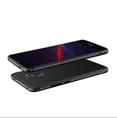 Funda Silicona Ultrafina Goma S04 para Huawei Enjoy 7 Plus Negro
