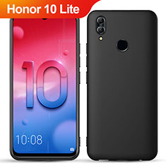 Funda Silicona Ultrafina Goma S04 para Huawei Honor 10 Lite Negro