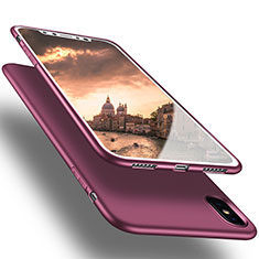 Funda Silicona Ultrafina Goma S16 para Apple iPhone Xs Morado