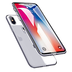 Funda Silicona Ultrafina Transparente C02 para Apple iPhone X Claro