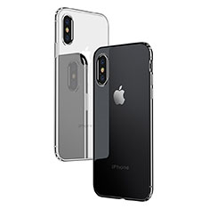 Funda Silicona Ultrafina Transparente C10 para Apple iPhone Xs Claro