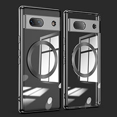 Funda Silicona Ultrafina Transparente con Mag-Safe Magnetic AN1 para Google Pixel 7a 5G Negro