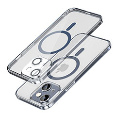 Funda Silicona Ultrafina Transparente con Mag-Safe Magnetic LD1 para Apple iPhone 14 Plus Azul
