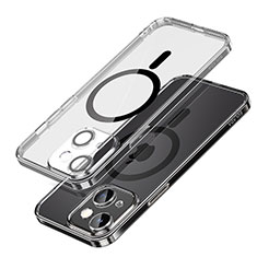 Funda Silicona Ultrafina Transparente con Mag-Safe Magnetic LD1 para Apple iPhone 15 Negro