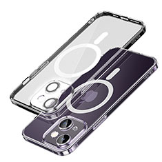 Funda Silicona Ultrafina Transparente con Mag-Safe Magnetic LD1 para Apple iPhone 15 Plus Claro