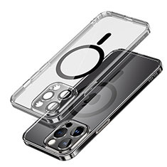 Funda Silicona Ultrafina Transparente con Mag-Safe Magnetic LD1 para Apple iPhone 16 Pro Max Negro