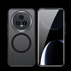 Funda Silicona Ultrafina Transparente con Mag-Safe Magnetic QK2 para Huawei Honor Magic5 5G Negro