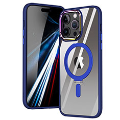 Funda Silicona Ultrafina Transparente con Mag-Safe Magnetic SD1 para Apple iPhone 15 Pro Max Azul