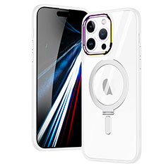 Funda Silicona Ultrafina Transparente con Mag-Safe Magnetic SD1 para Apple iPhone 15 Pro Max Plata