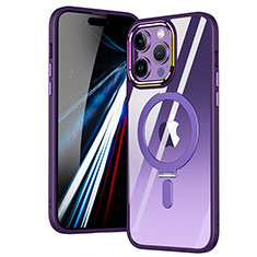 Funda Silicona Ultrafina Transparente con Mag-Safe Magnetic SD1 para Apple iPhone 16 Pro Max Morado