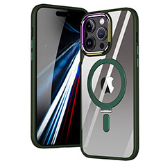 Funda Silicona Ultrafina Transparente con Mag-Safe Magnetic SD1 para Apple iPhone 16 Pro Max Verde