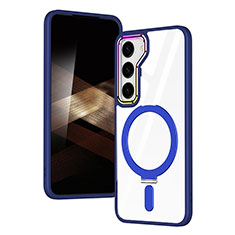 Funda Silicona Ultrafina Transparente con Mag-Safe Magnetic SD1 para Samsung Galaxy S24 5G Azul
