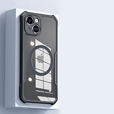 Funda Silicona Ultrafina Transparente con Mag-Safe Magnetic XD3 para Apple iPhone 14 Plus Negro