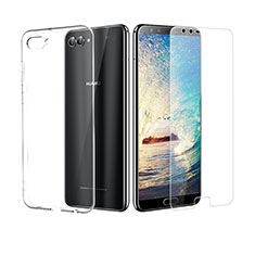 Funda Silicona Ultrafina Transparente con Protector de Pantalla para Huawei Nova 2S Claro