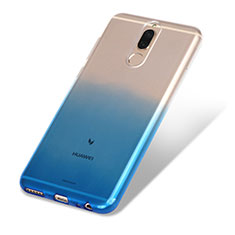 Funda Silicona Ultrafina Transparente Gradiente G01 para Huawei Maimang 6 Azul