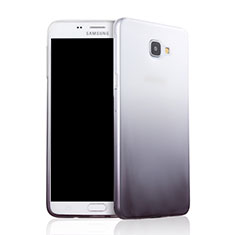 Funda Silicona Ultrafina Transparente Gradiente para Samsung Galaxy A9 (2016) A9000 Gris
