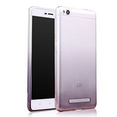 Funda Silicona Ultrafina Transparente Gradiente para Xiaomi Redmi 4A Gris