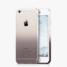 Funda Silicona Ultrafina Transparente Gradiente Z01 para Apple iPhone 6 Plus Gris