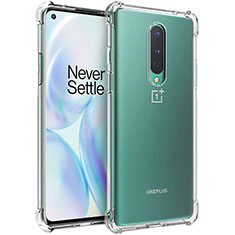 Funda Silicona Ultrafina Transparente K02 para OnePlus 8 Claro