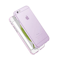 Funda Silicona Ultrafina Transparente Mate para Apple iPhone 6S Morado