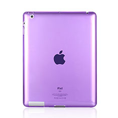 Funda Silicona Ultrafina Transparente para Apple iPad 2 Morado