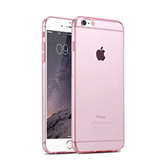 Funda Silicona Ultrafina Transparente para Apple iPhone 6 Rosa