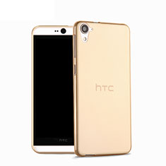 Funda Silicona Ultrafina Transparente para HTC Desire 826 826T 826W Oro