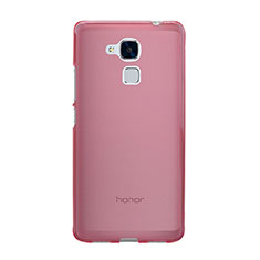 Funda Silicona Ultrafina Transparente para Huawei GR5 Mini Rosa