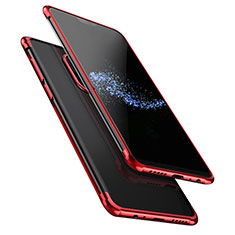 Funda Silicona Ultrafina Transparente T02 para OnePlus 6 Rojo