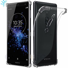 Funda Silicona Ultrafina Transparente T02 para Sony Xperia XZ2 Premium Claro