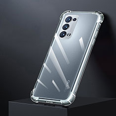 Funda Silicona Ultrafina Transparente T04 para Oppo Reno6 Pro+ Plus 5G Claro