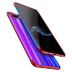 Funda Silicona Ultrafina Transparente T06 para Huawei Honor 10 Rojo