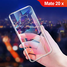 Funda Silicona Ultrafina Transparente T06 para Huawei Mate 20 X Claro